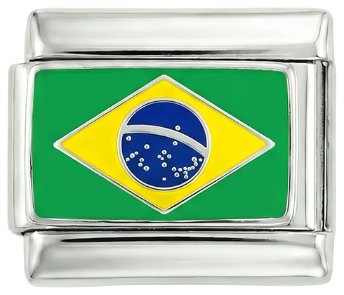 Flaga Brazylii, na srebrze - Image 3