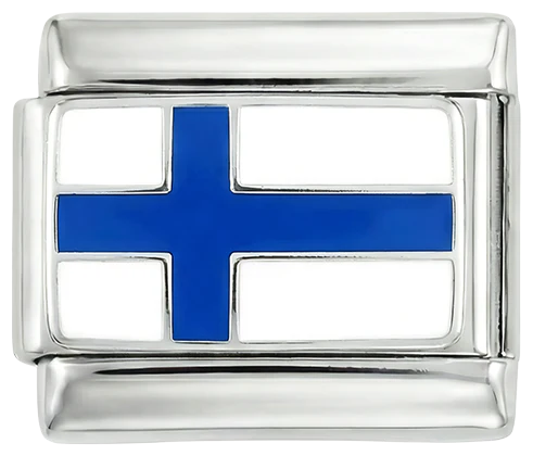 Flaga Finlandii, na Srebrnym