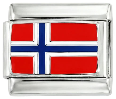 Flaga Norwegii, na Srebrze