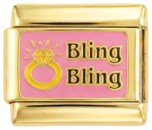 Różowy Talerz, Złoty Pierścień, Bling Bling, na Złocie