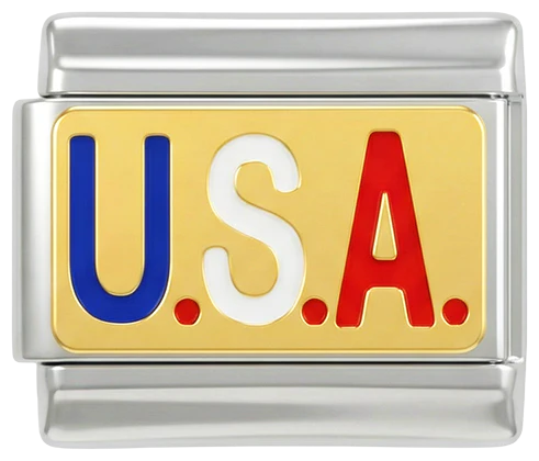 U.S.A, pozłacane, na srebrze